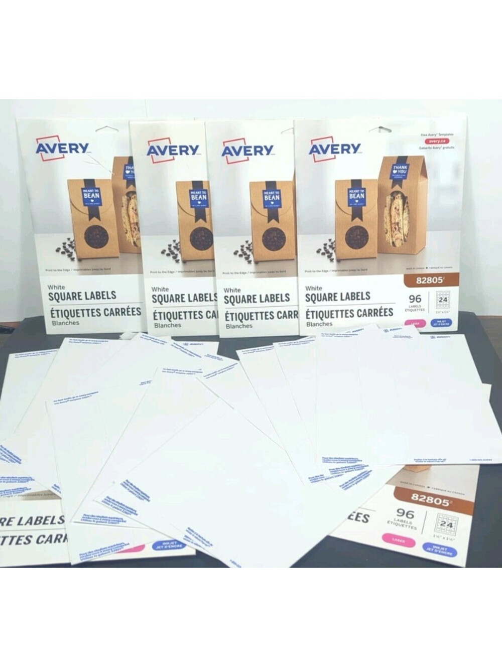670+ Avery 82805 White Square Labels - Professional Small Business Bundle